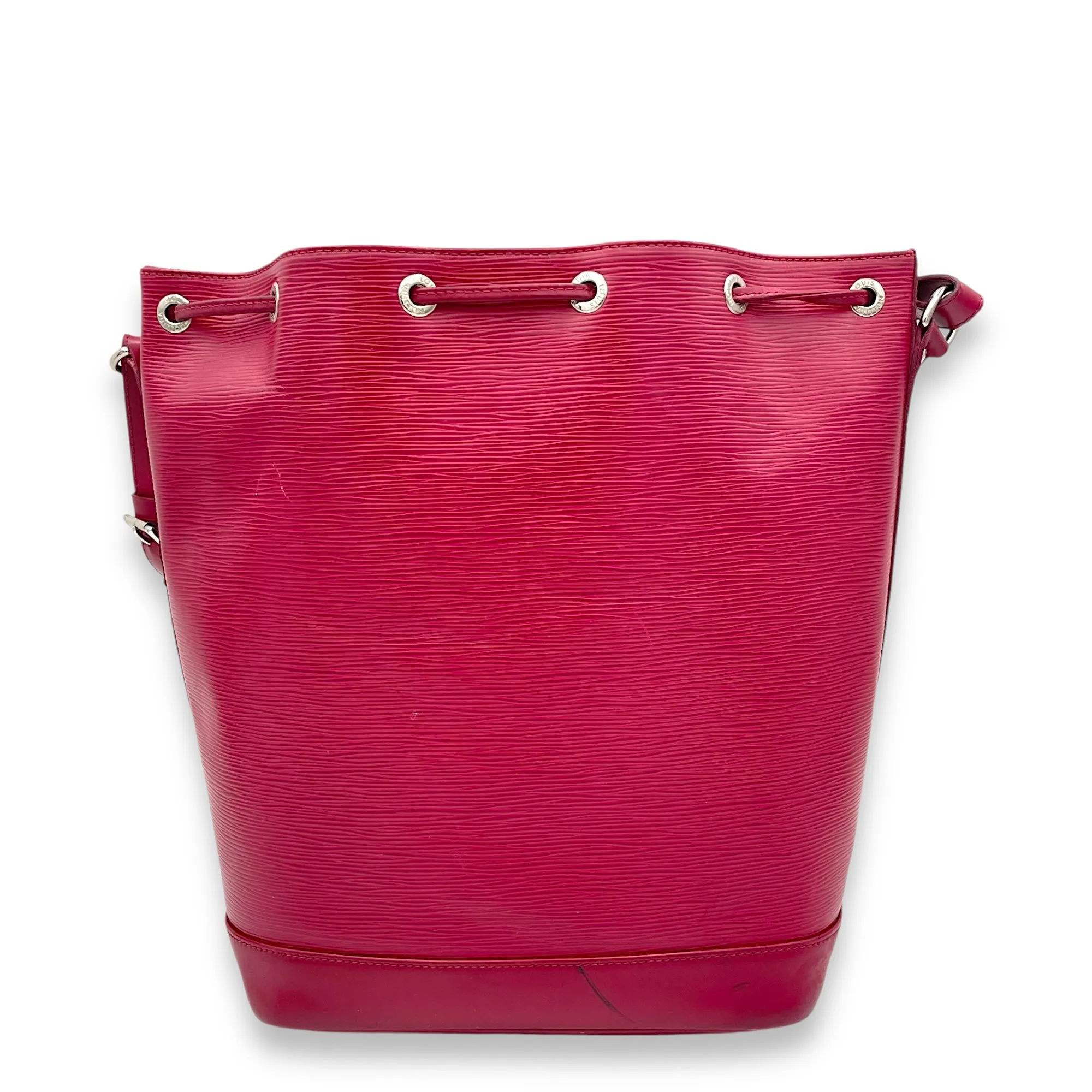 Noe GM Red Bucket Bag in Epi Leather, Gold hardware