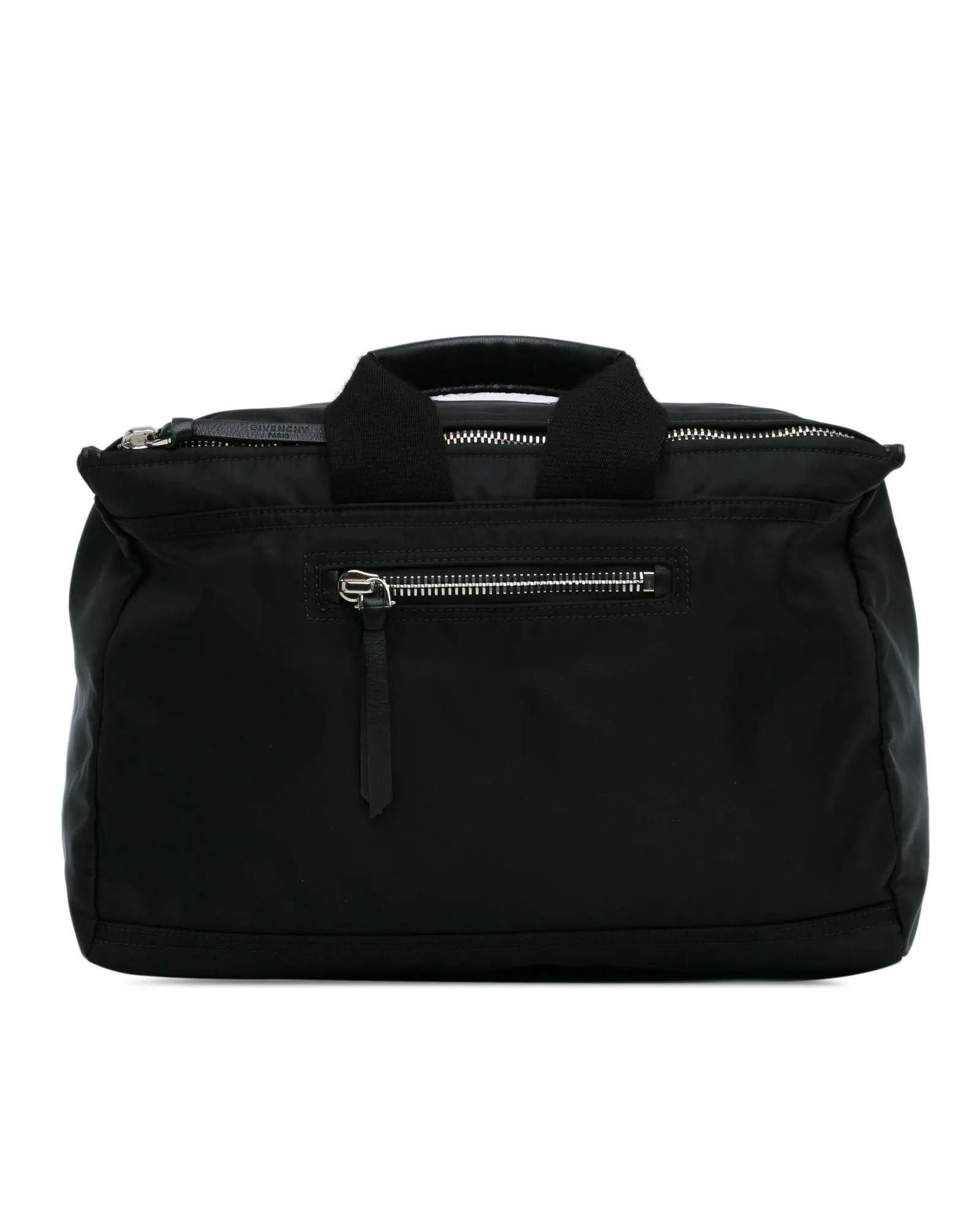 Nylon Satchel with Adjustable Strap and Multiple Pockets