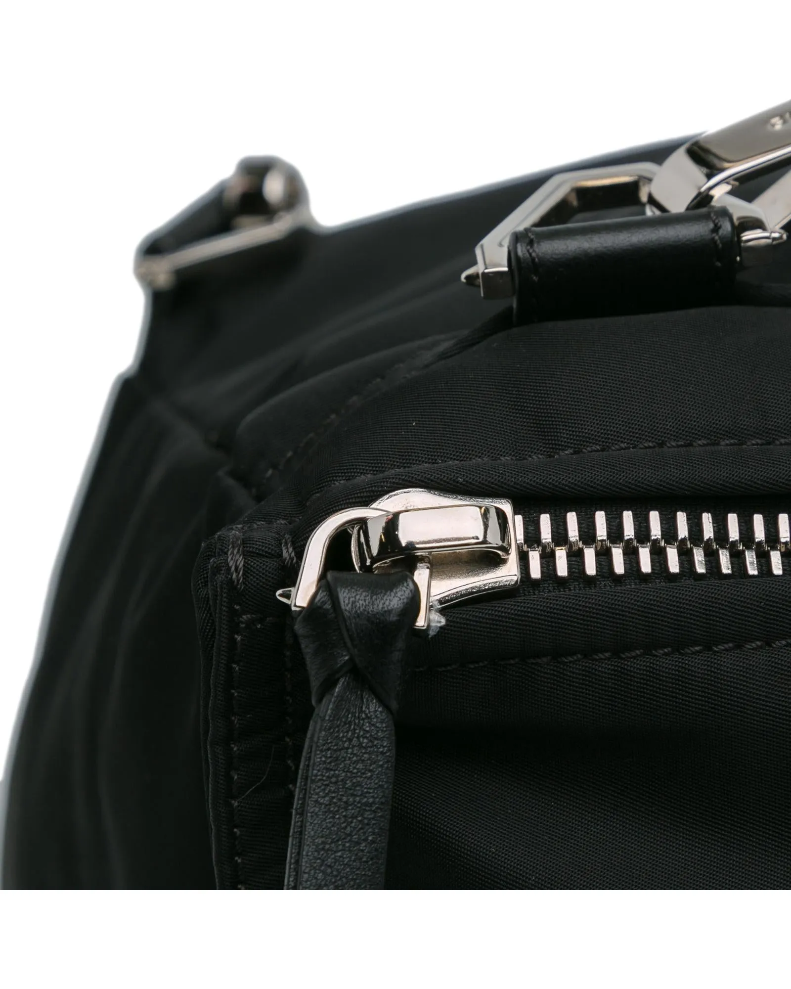 Nylon Satchel with Adjustable Strap and Multiple Pockets