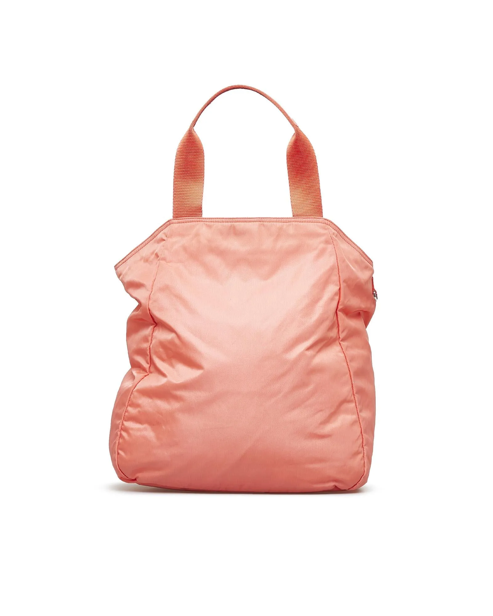 Prada Coral Nylon Tote Bag