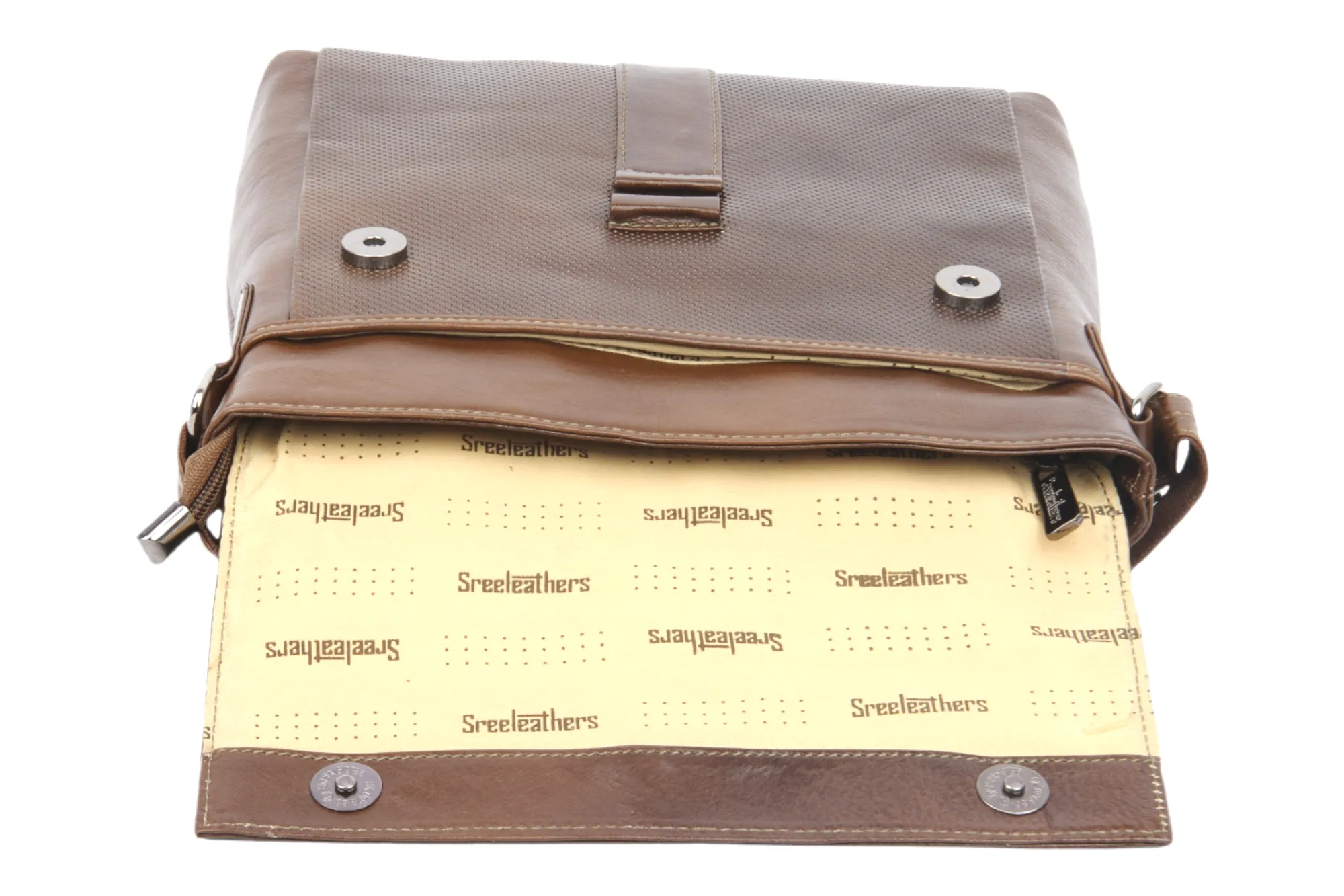 Premium Leather Messenger Bag 997427 (WALNUT BROWN)