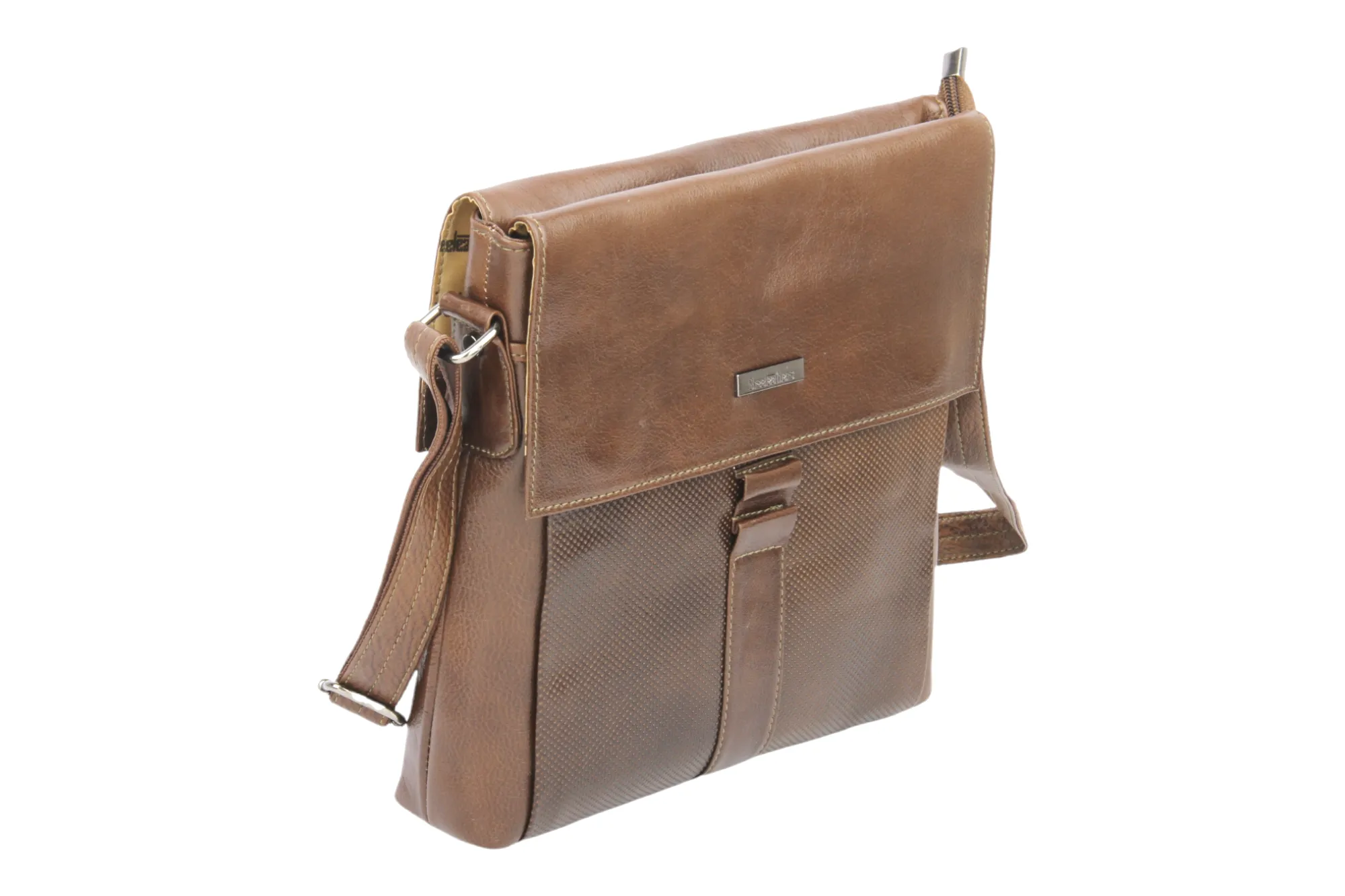 Premium Leather Messenger Bag 997427 (WALNUT BROWN)