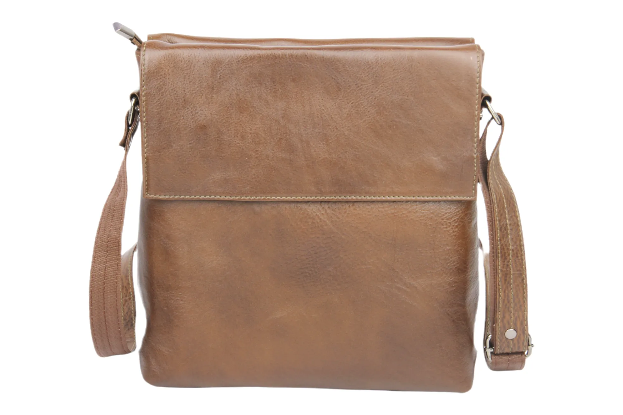 Premium Leather Messenger Bag 997427 (WALNUT BROWN)