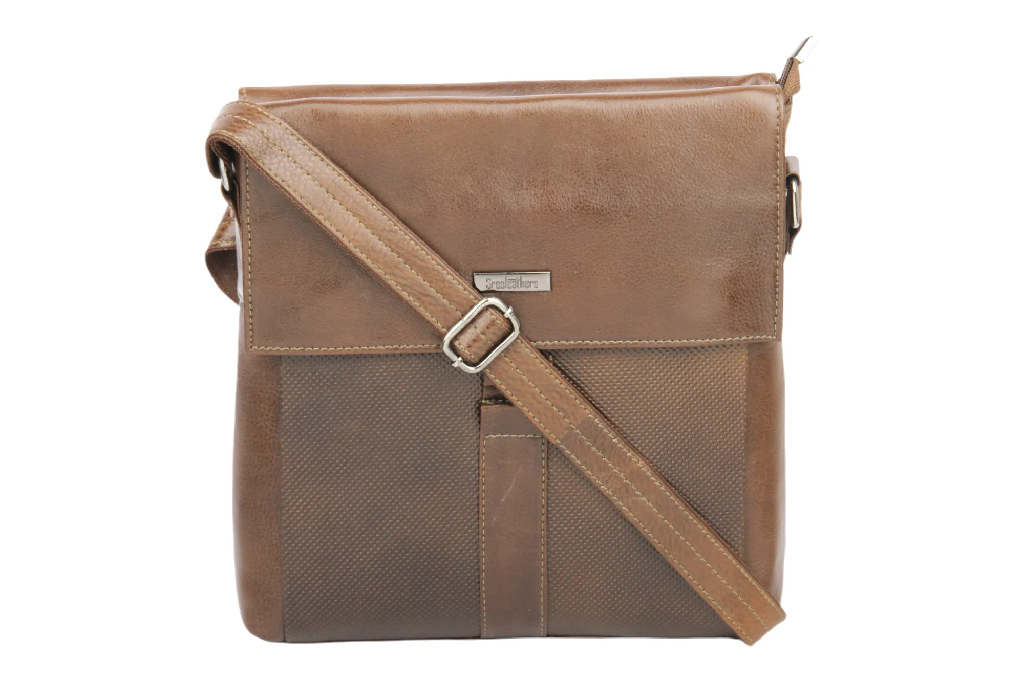 Premium Leather Messenger Bag 997427 (WALNUT BROWN)