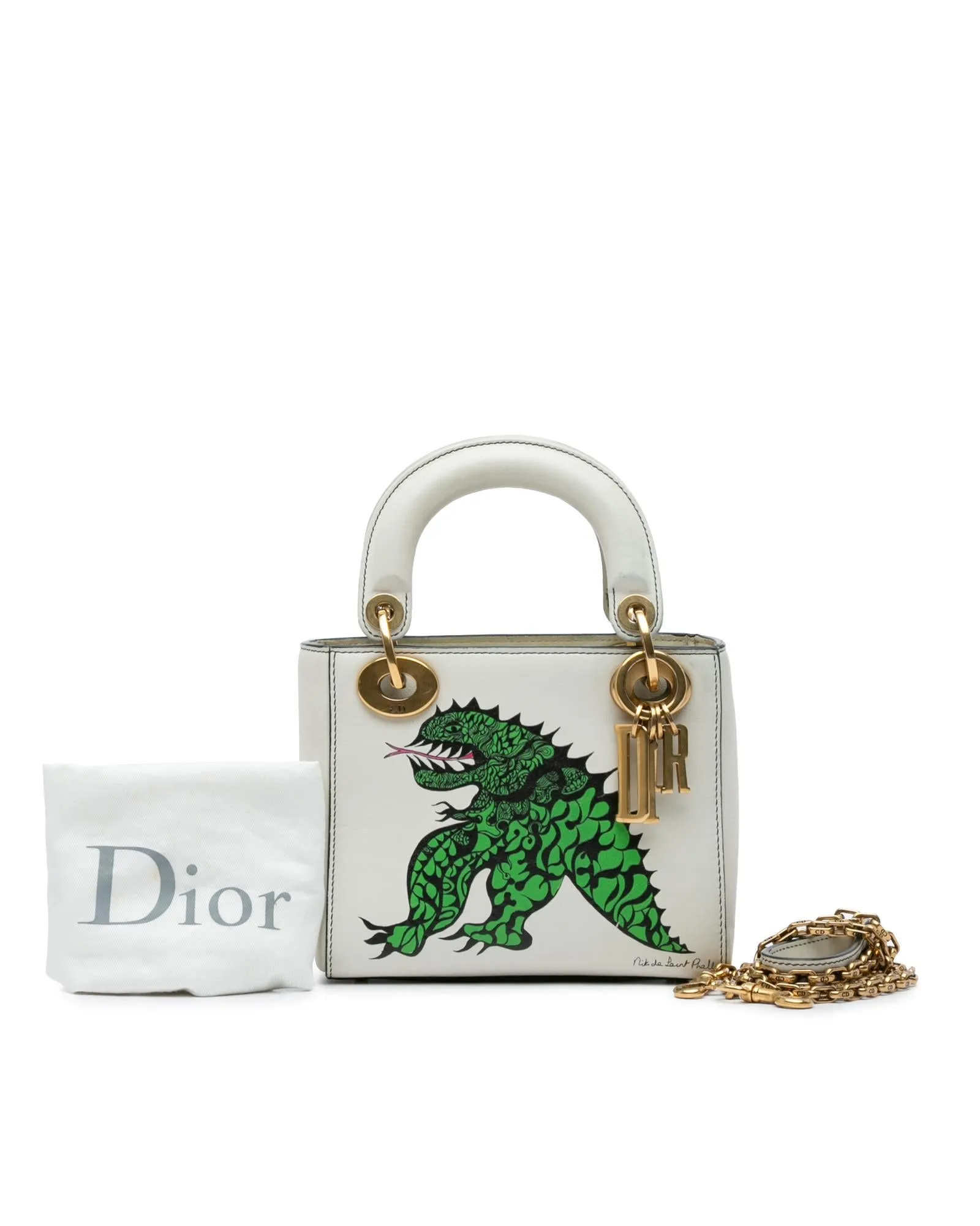 Printed Calfskin Dragon Lady Dior Satchel