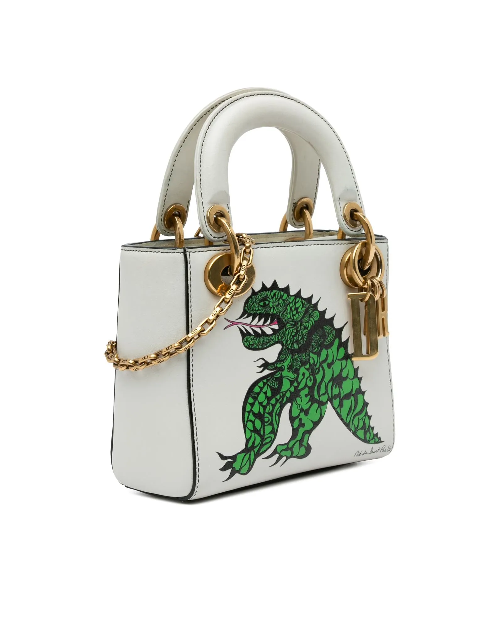 Printed Calfskin Dragon Lady Dior Satchel