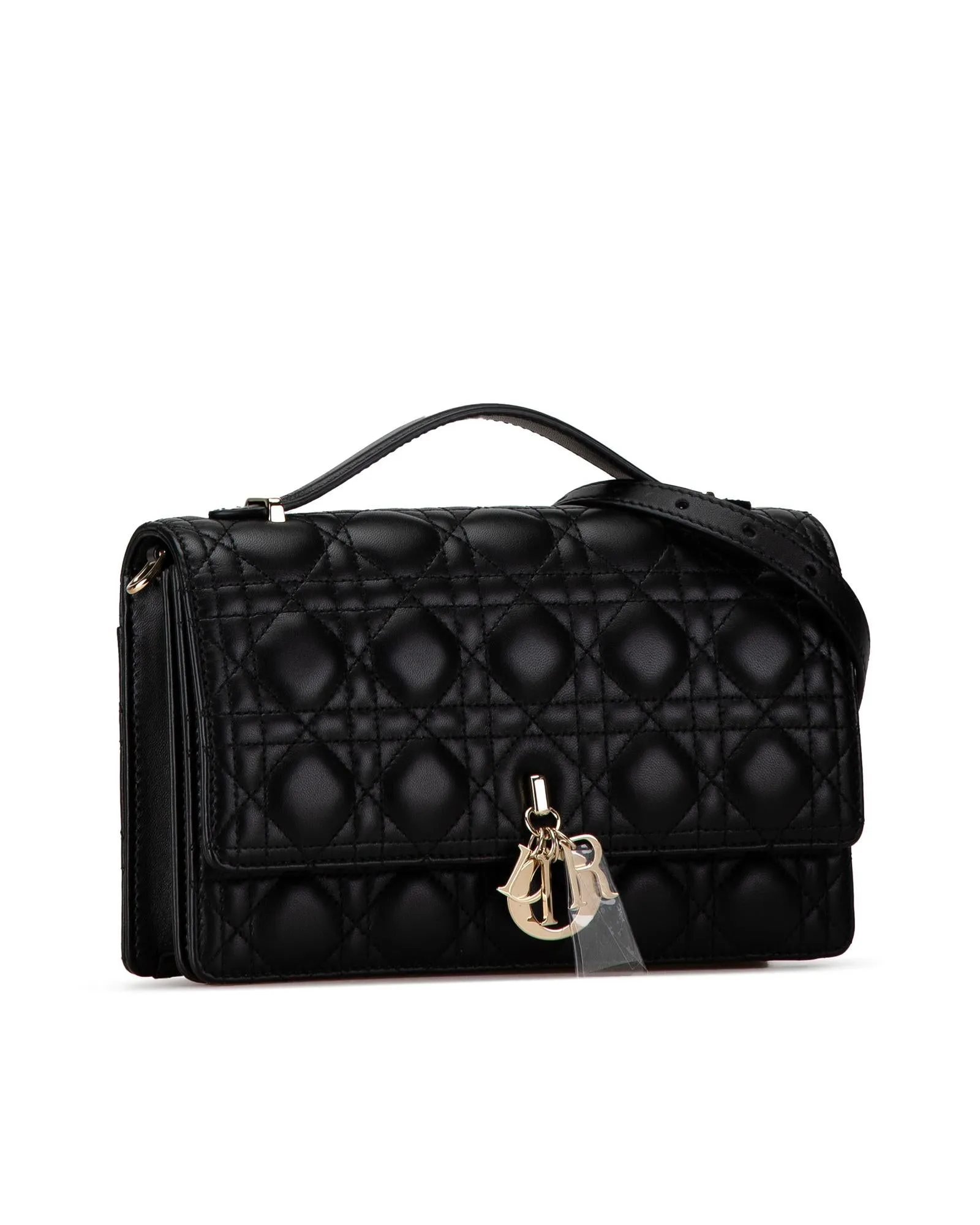 Quilted Lambskin Top Handle Bag with Chain Strap My Dior