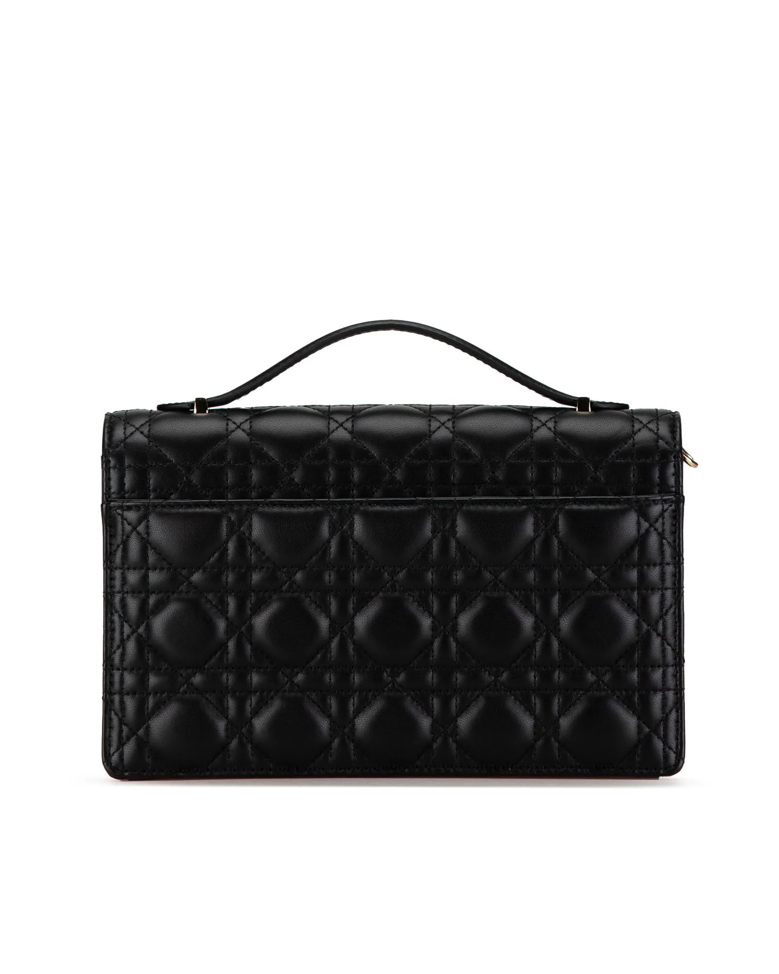 Quilted Lambskin Top Handle Bag with Chain Strap My Dior