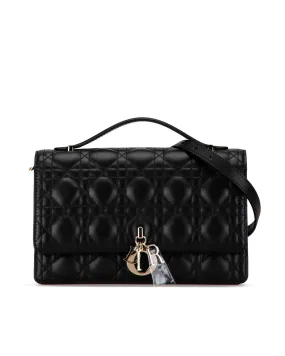 Quilted Lambskin Top Handle Bag with Chain Strap My Dior