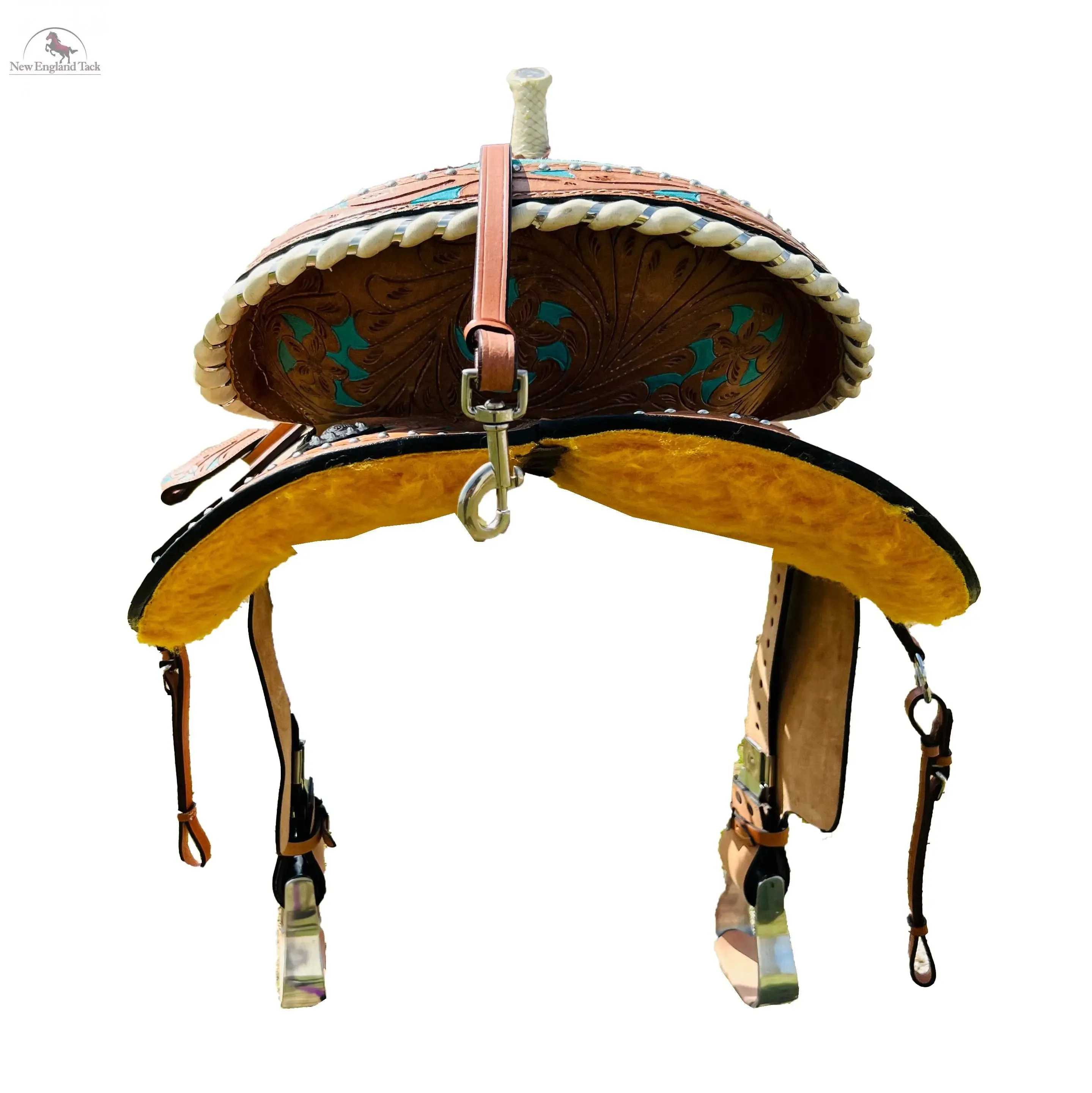 Resistance Western Horse Barrel Saddle Leather 14" 15" 16" 17" With Free Tack set