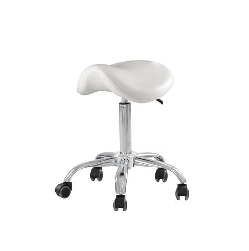 Saddle Beauty Salon Swivel Esthetician Stool