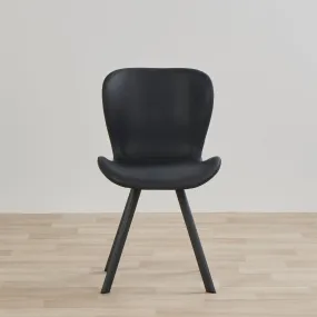 Sala PU Dining Chair - Black/Black