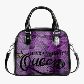 STILE CAPO QUEEN PURPLE SNAKE  Leather Saddle Bag