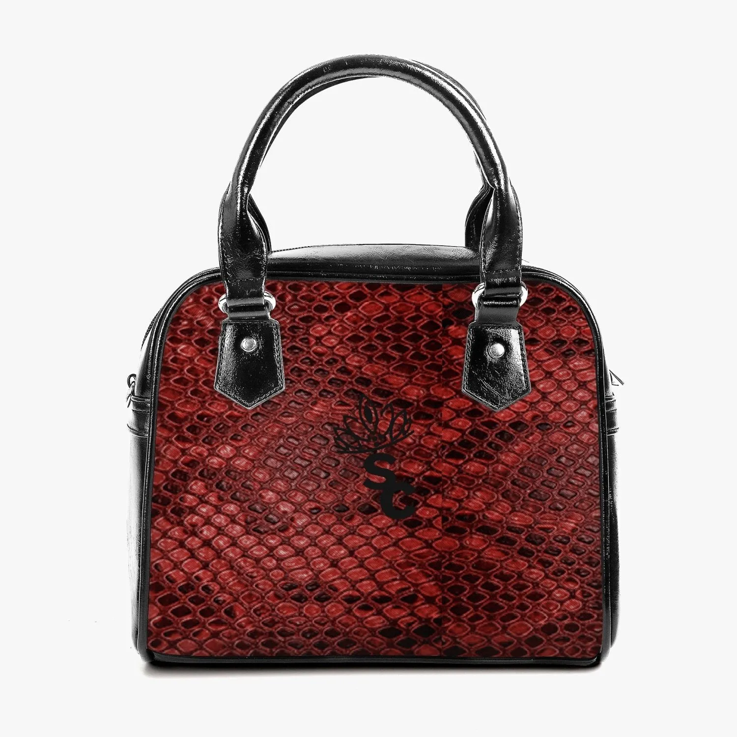 STILE CAPO QUEEN RED SNAKE  Leather Saddle Bag