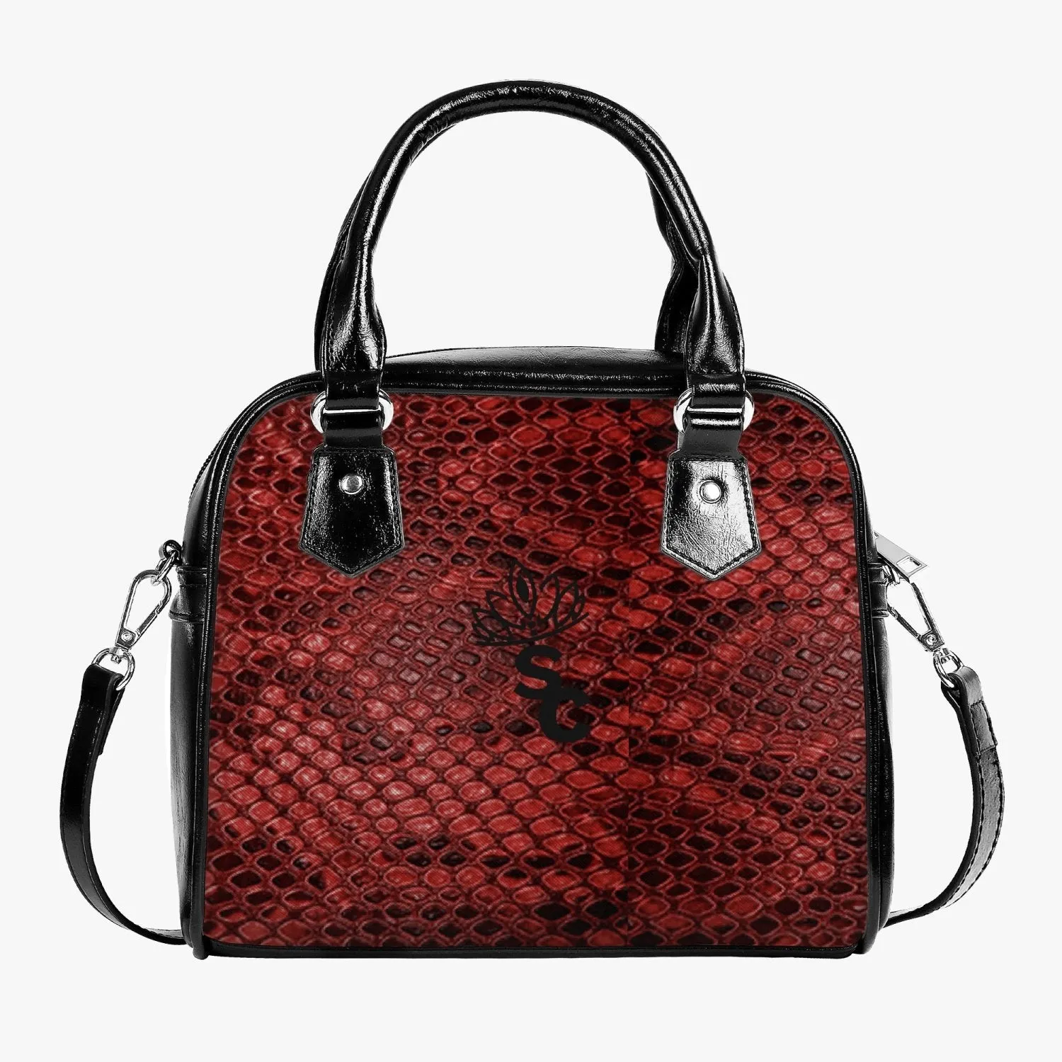 STILE CAPO QUEEN RED SNAKE  Leather Saddle Bag