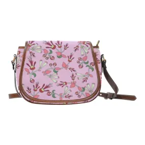 Strawberry Floral Saddle Bag/Small