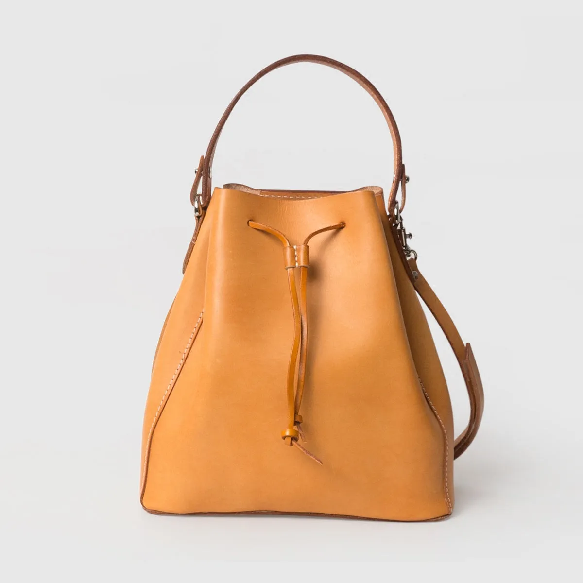 Top Grain Leather Bucket Bags Purses