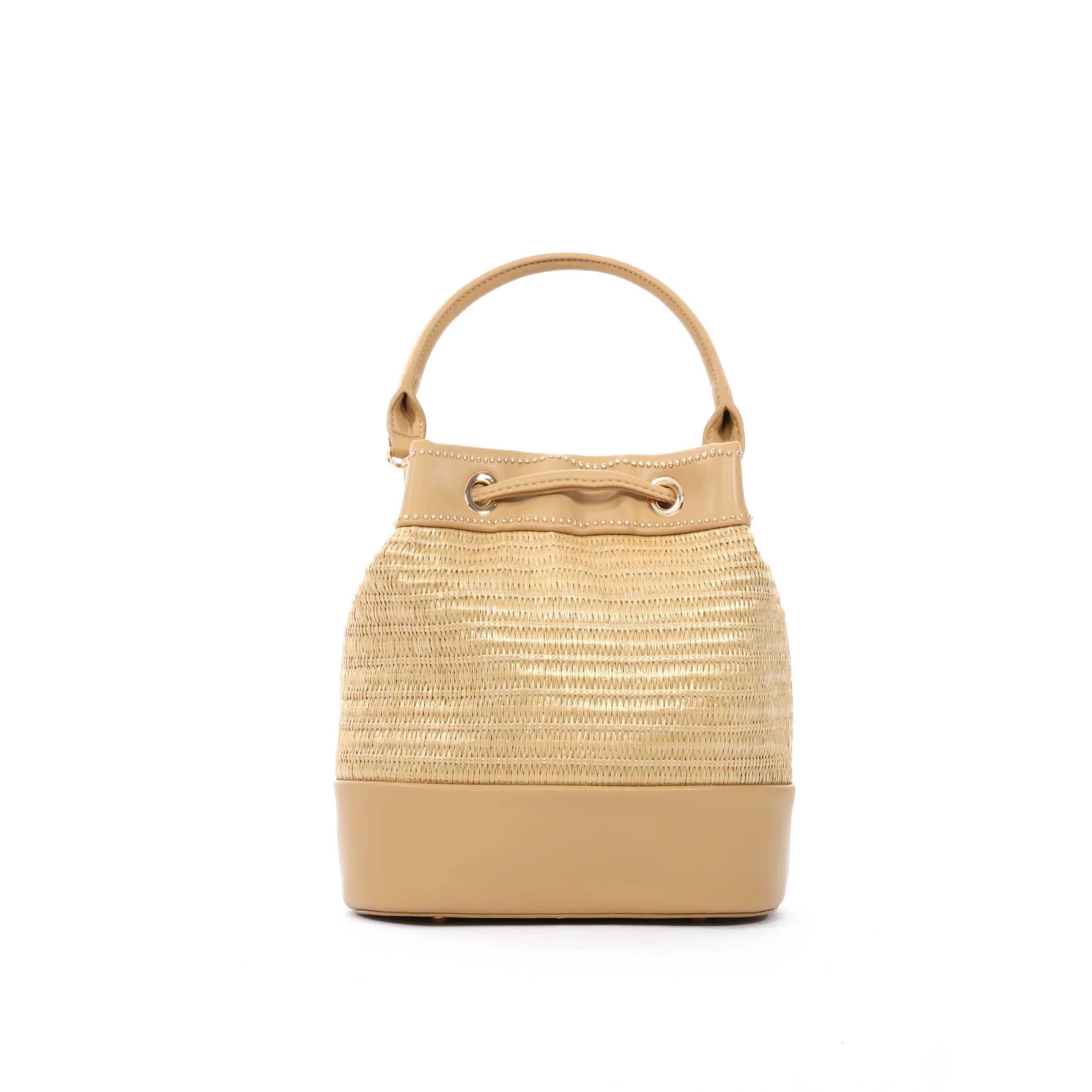 Valentino Bags Float Ladies Bucket Bag in Natural