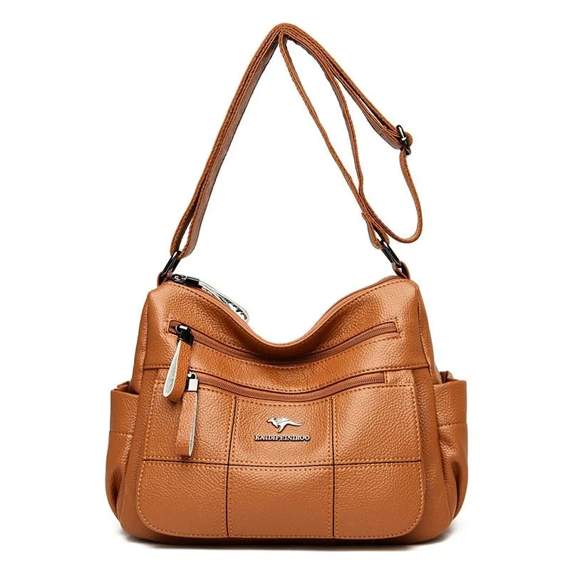 VANDERWAH Leather Sac Luxury Adjustable Shoulder Bag