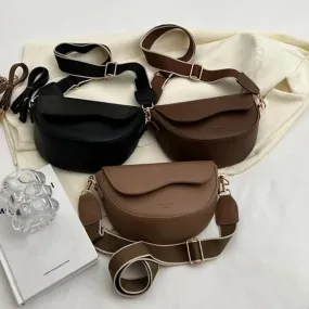 Vintage Leather Saddle Bag – Summer Chain Shoulder & Crossbody Underarm Handbag for Stylish Women