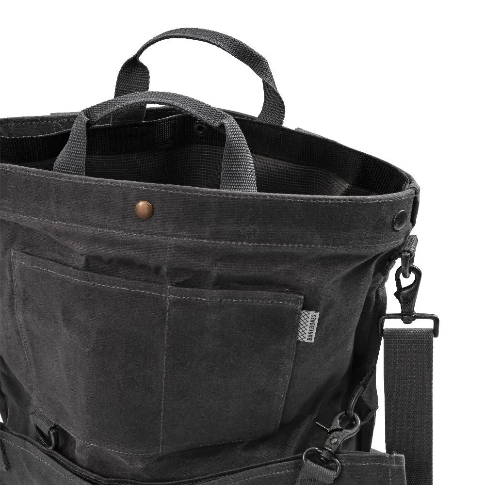 Waxed Canvas Gathering Bag - Slate Grey