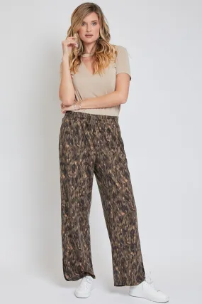 Women´s Drawstring Wide Leg Pant with Side Slit